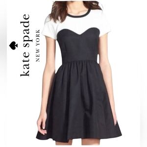 Kate Spade New York 'gable' color block fit and flare Sz 4
